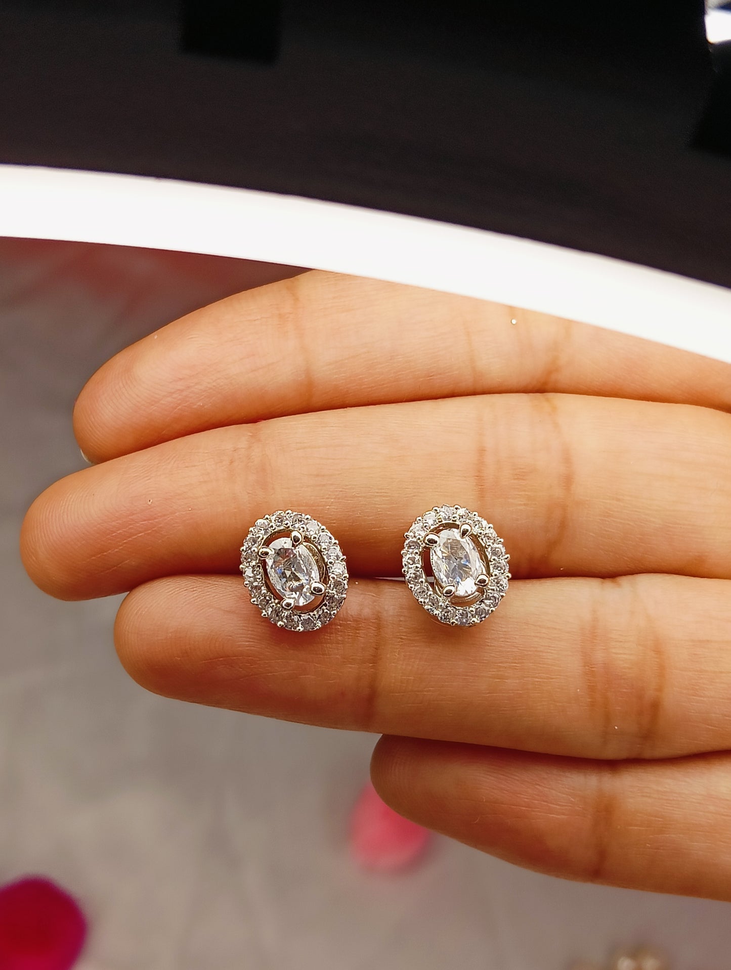 Small Cut diamond earrings